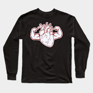 Heart with big muscles Long Sleeve T-Shirt